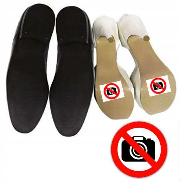

Śmieszne Naklejki na buty Zakaz Fotografowania x2