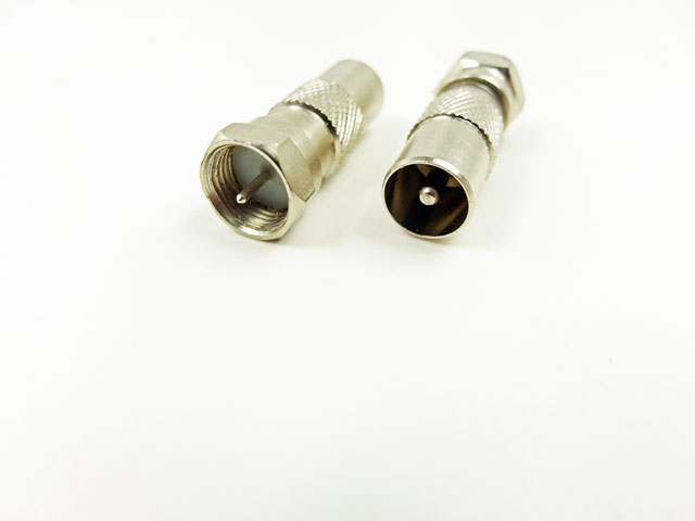 

adapter złączka wtyk antenowy Rf Tv wtyk F
