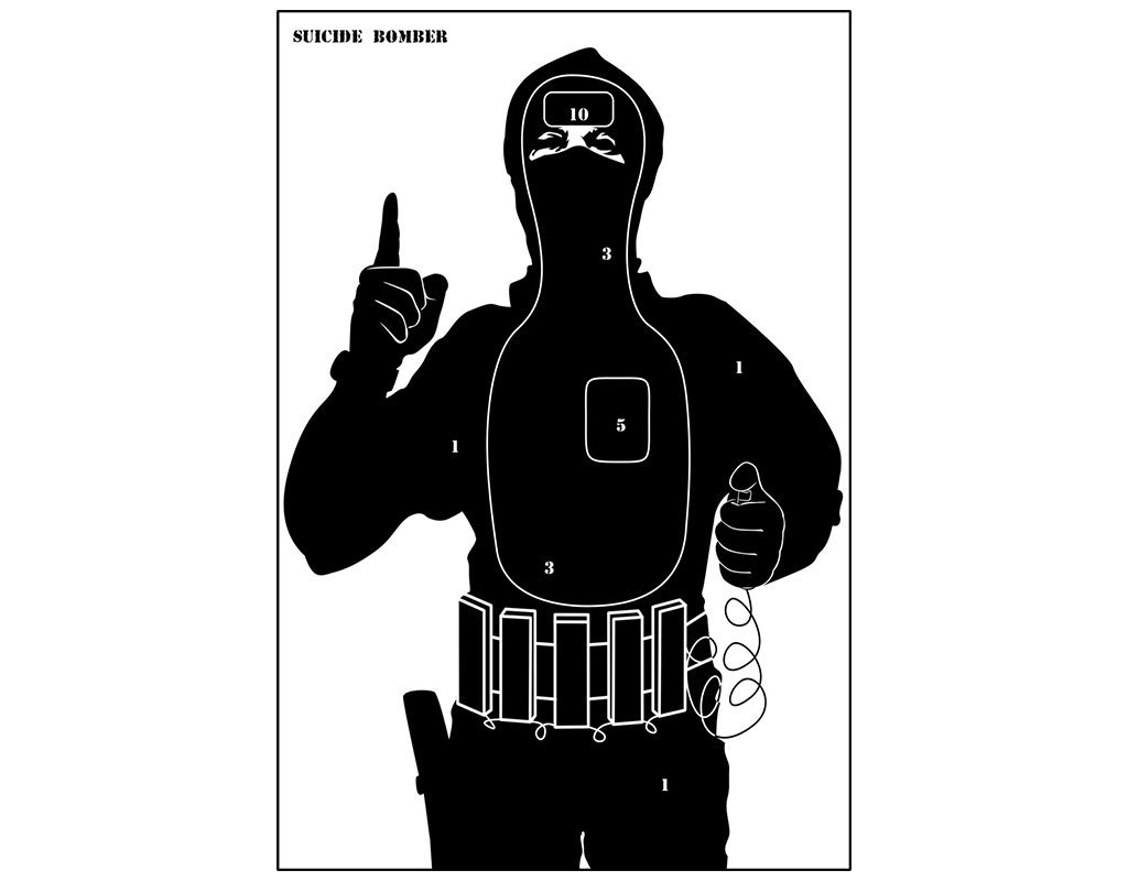 

Tarcze sylwetkowe Terrorysta - pakiet 10 szt.