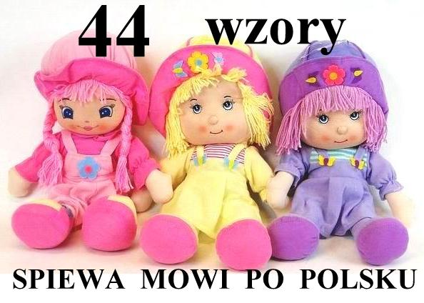 LALKA szmaciana DUŻA przytulanka ZUZIA mówi ŚPIEWA zielona ŻABKA żaba Wiek dziecka 3 lata +