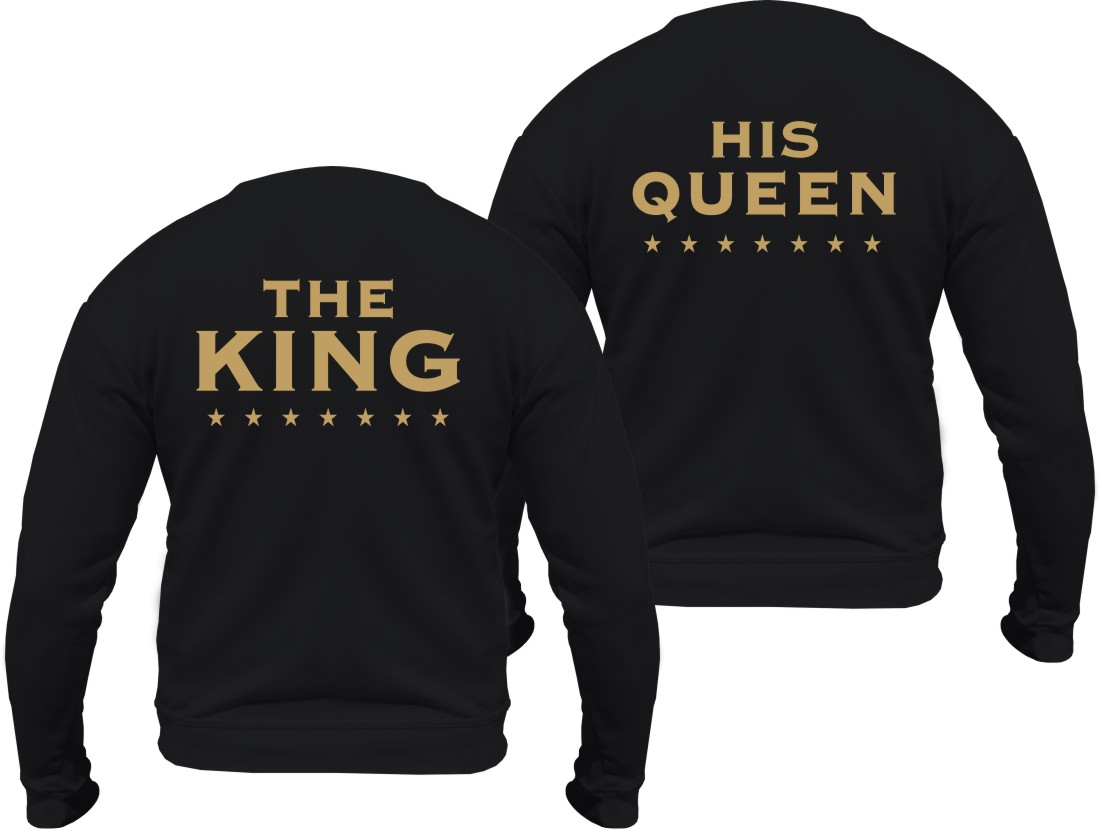 

Bluza King Queen bluzy dla zakochanych Par kpl. L