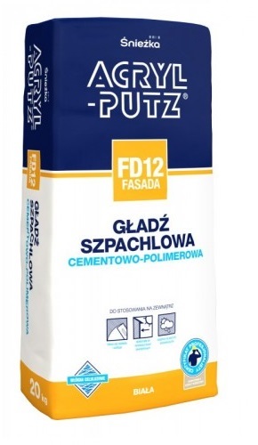 

Acryl Putz Gładź szpachlowa Fasada FD12 5kg