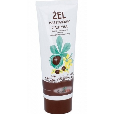 

Żel kasztanowy z rutyną przemęczone obolałe nogi