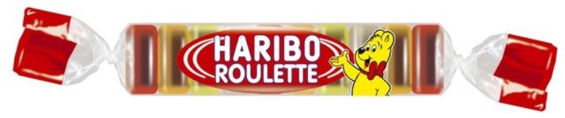 HARIBO ŻELKI W FORMIE DROPSÓW MIX SMAKOWY - 50 SZT