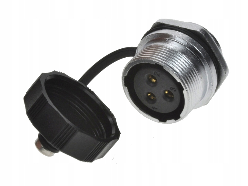 

Gniazdo 3 pin 2,5mm2 IP67 25A 500V Weipu
