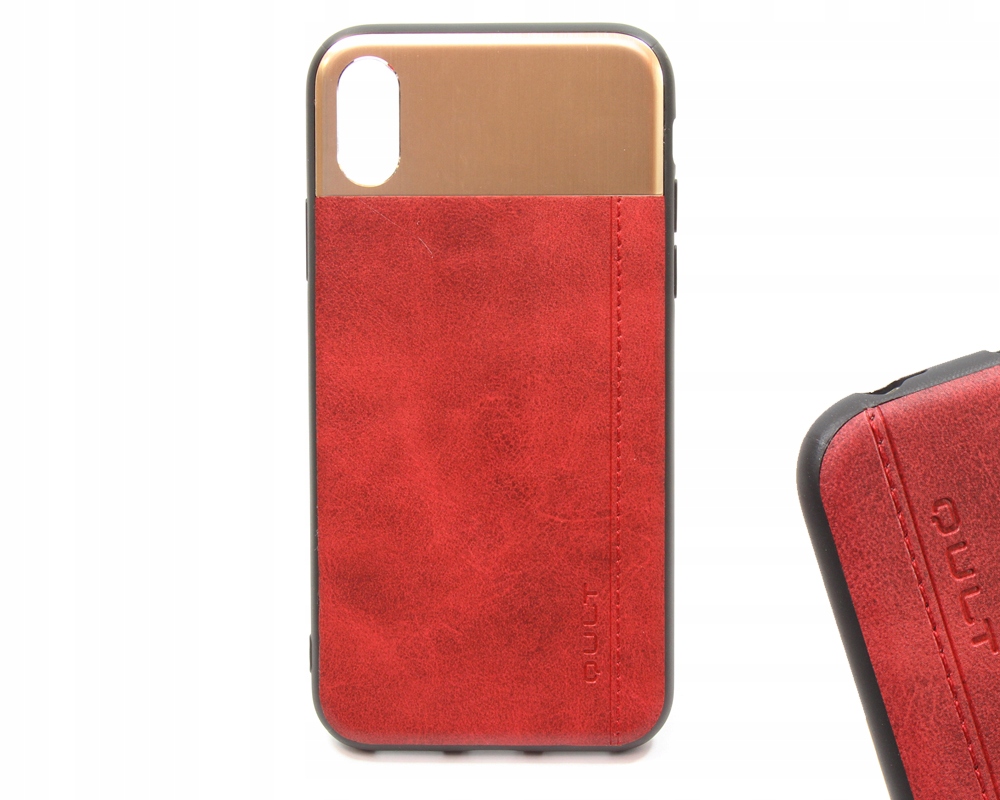 

Etui skóra Qult Slate Apple iPhone X | Xs red