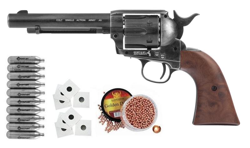 Zestaw Rewolwer Colt Peacemaker Saa 4,5 mm Bb