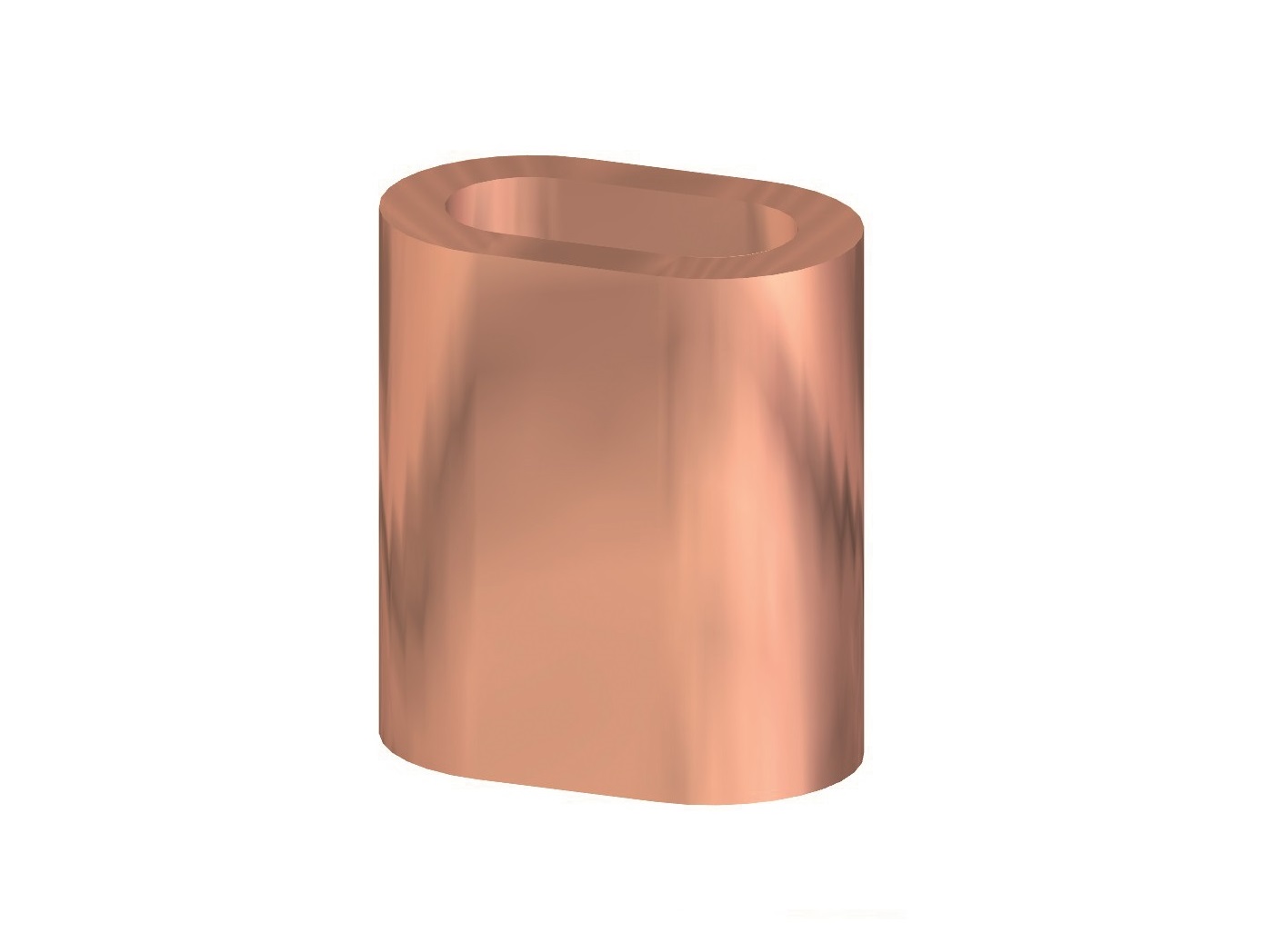 100 x pouzdro měděná objímka svorka pro lana 4 mm