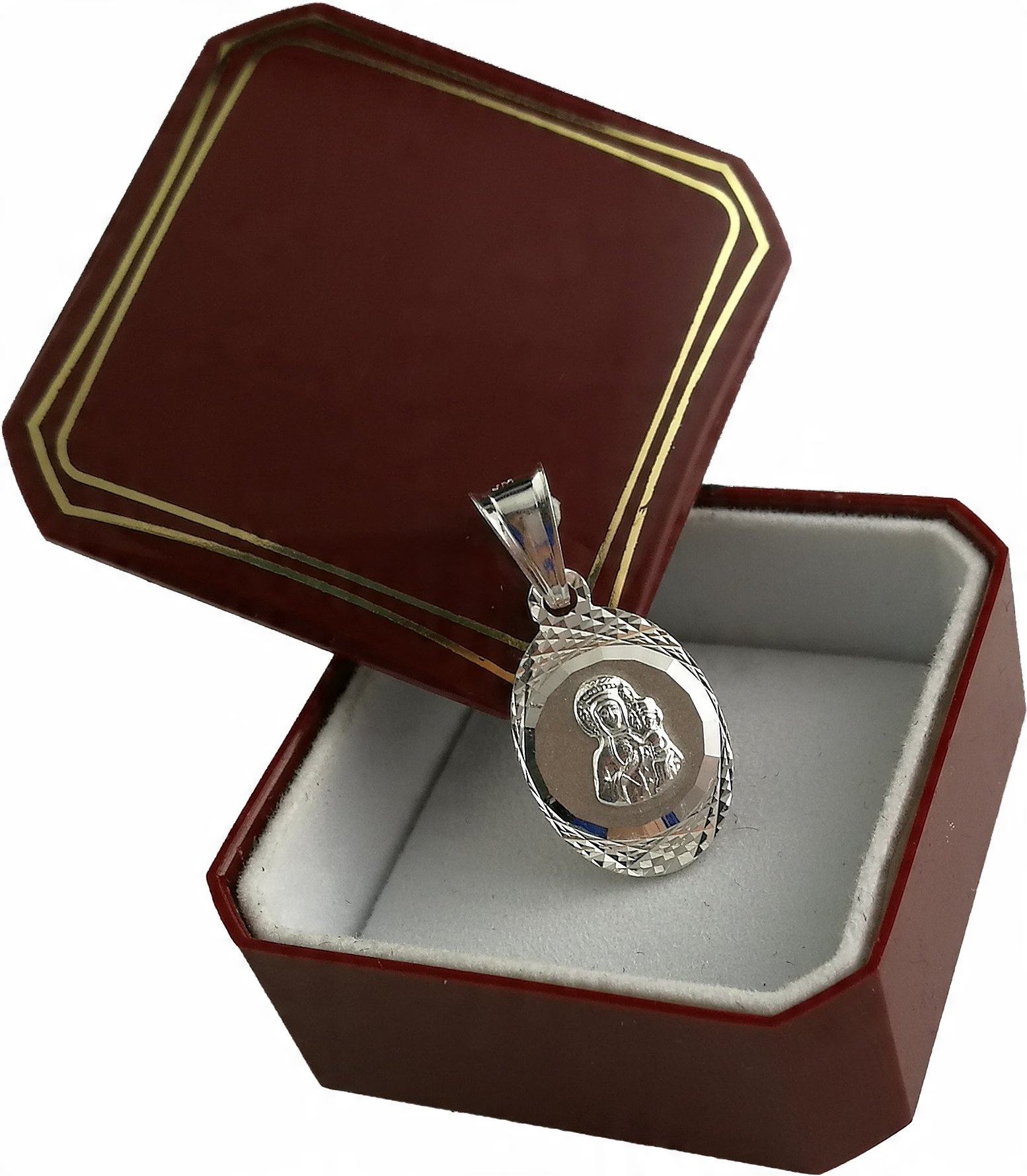 

Wisiorek Srebrny Medalik Diamentowany srebro 925