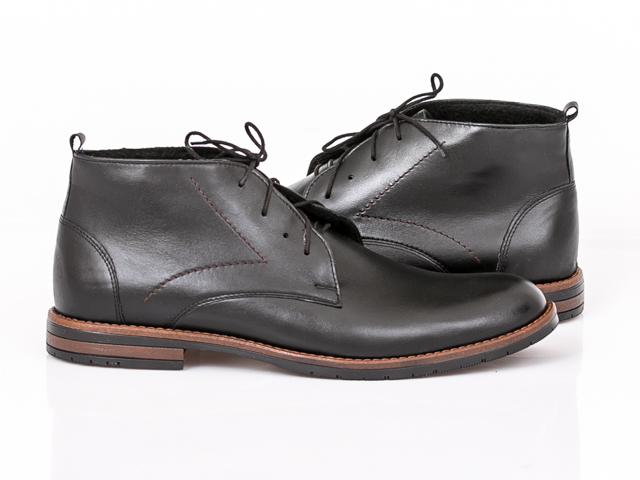 AGDA 638 buty ocieplane POLSKIE czarne 43 SKÓRA Marka Agda