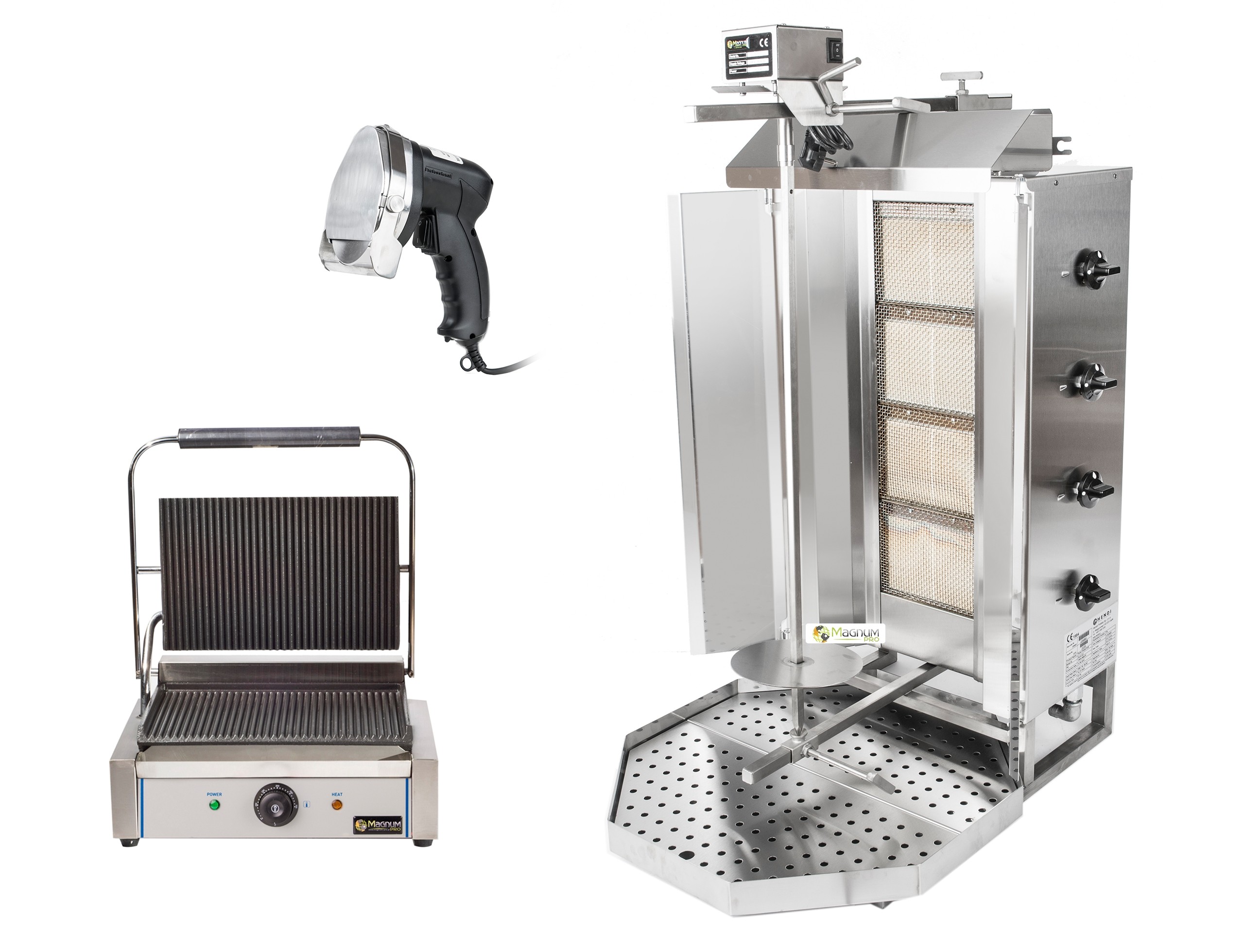 ZESTAW DO KEBABA PIEC GAZOWY NÓŻ GRILL DO BUŁEK FV Marka Hendi