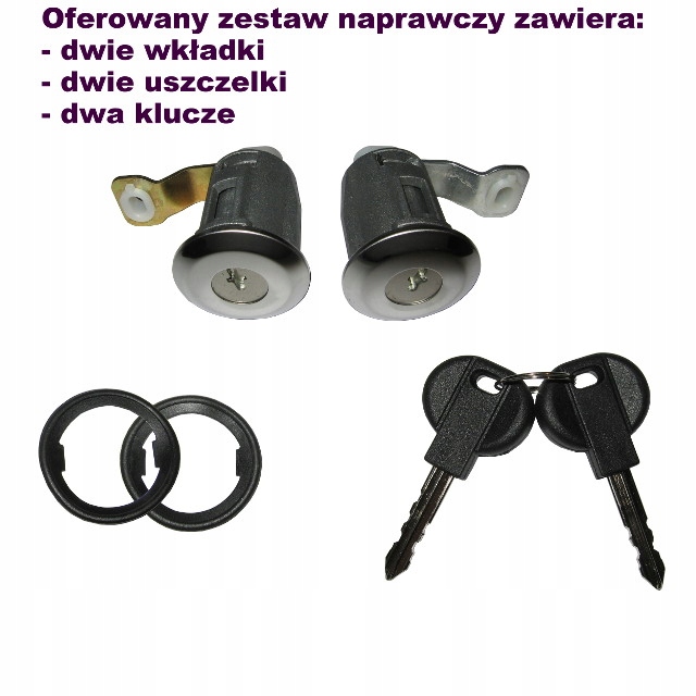 WKŁADKA ZAMKA LEWA PRAWA + KLUCZE CITROEN XSARA Producent części Inny