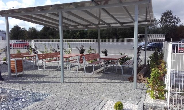 NOWOCZESNA OGRODOWA ŁAWKA PRODUCENT 150CM Ł22 Linia nowoczesne