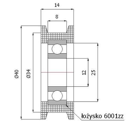 fi 40 ROLKA NA LINKĘ PASEK ROLKI PROFILOWANE EAN (GTIN) 5903636533964