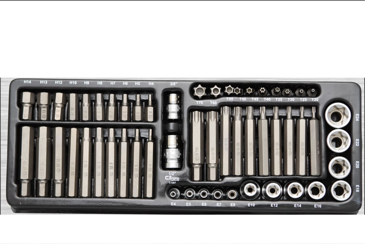 

Corona Wkład Zestaw Bitów Torx Imbus 55 Ele. C1207
