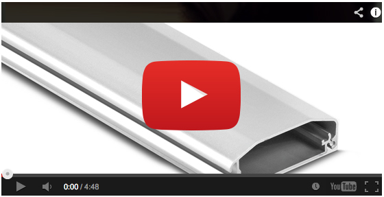 LISTWA MASKUJACA 75cm ALUMINIOWA MASKOWNICA KABLI CZARNA MACLEAN MC-693 B Model MC-693 B