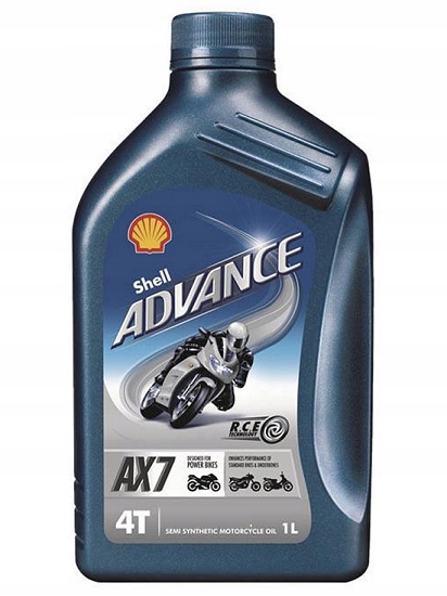 

Olej półsyntetyczny Shell Advance AX7 15W50 4T 1L