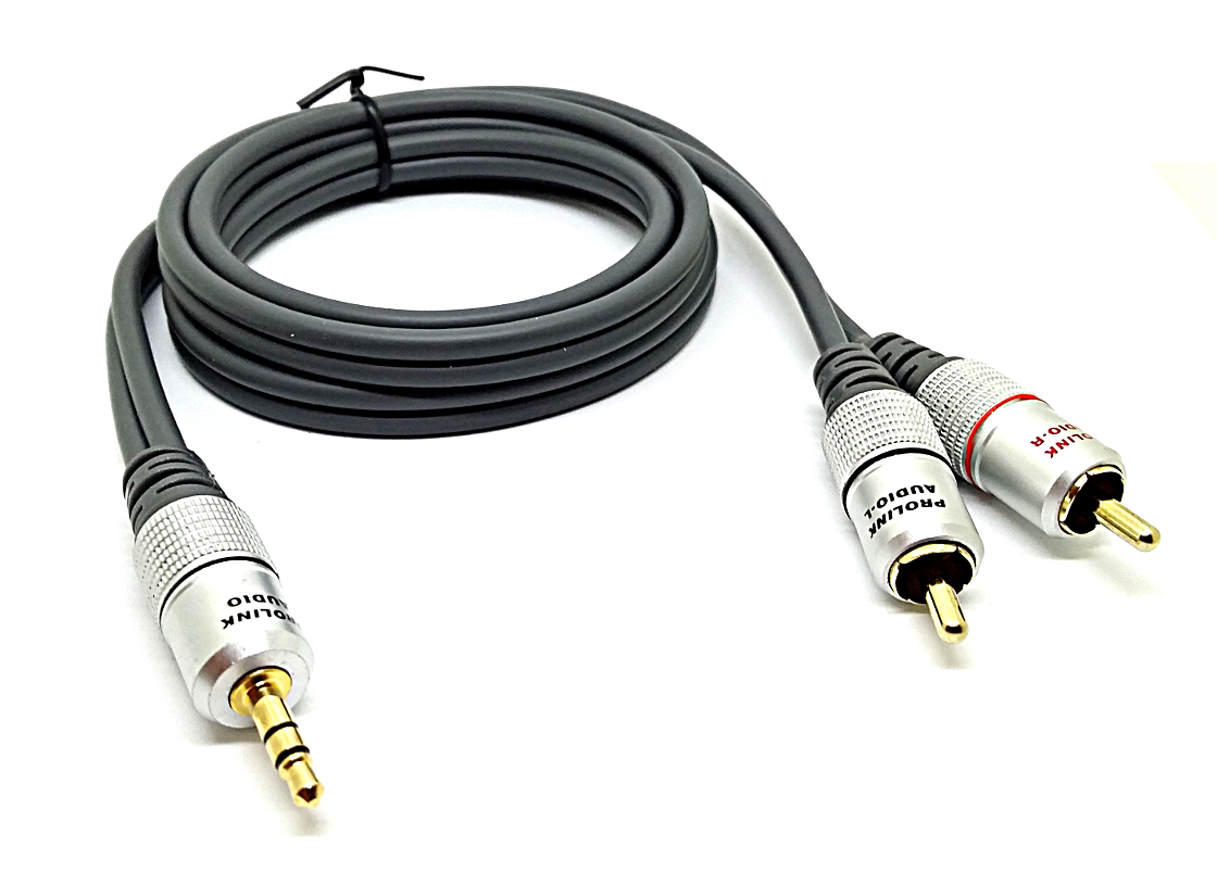 

Przyłącze kabel Chinch 2xRCA Jack 3.5mm Prolink 5m