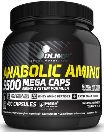 Olimp Anabolic Amino 5500 400 kapslí Aminokyseliny