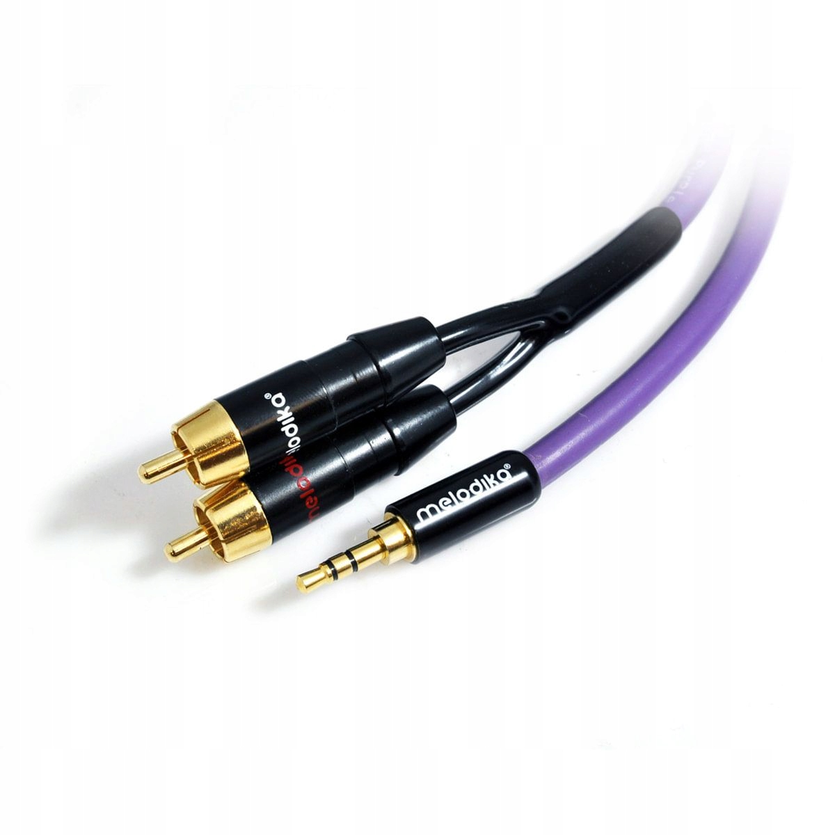 

Kabel Jack 3.5mm - 2x Rca - 5m - Melodika MDMJ2R