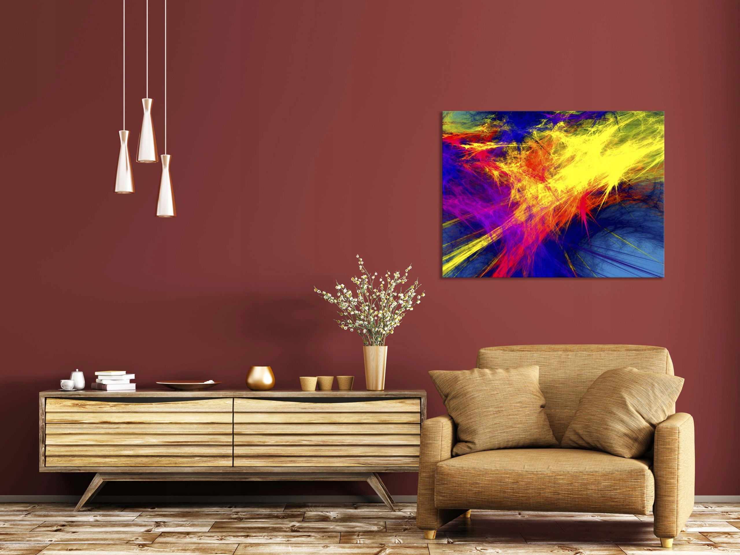 OBRAZ na płótnie ABSTRAKCJA 199692716 120x80 WZORY Szerokość produktu 120 cm