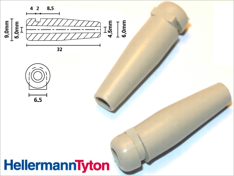 

Odgiętka 32mm śr otw.4,5mm szara H126 [5szt] #315