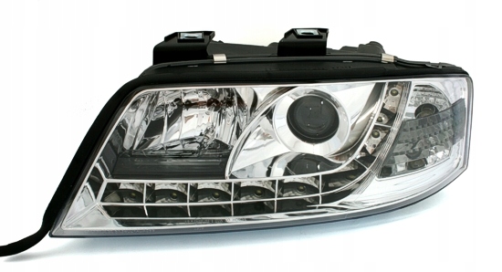 LAMPY PRZEDNIE DAYLINE AUDI A6 01-04 CHROM SONAR Producent części Sonar