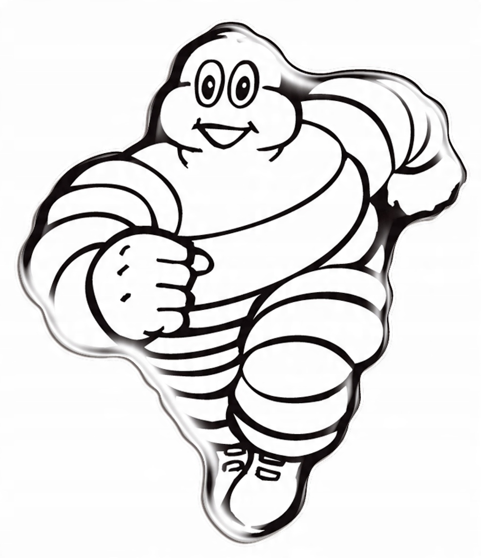 

Naklejka Emblemat Michelin Bałwanek 50 x 45 mm 3D