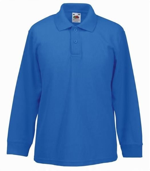 

Fruit Of The Loom Dziecięce Long Polo Blue 152