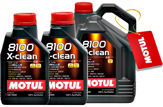 Olej silnikowy MOTUL 8100 X-CLEAN 5W40 5L