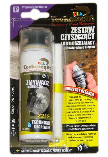 

Zestaw czyszczący i odtłuszczający przed klejeniem