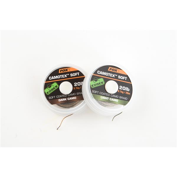 Fox Edges Camotex Soft Coated Camo Braid Dark Camo 25lb/11,3kg/20m