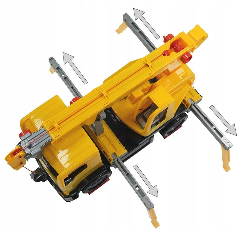 DŹWIG STRAŻ GIGANT MERCEDES LENA RAMIE 115 cm Materiał plastik