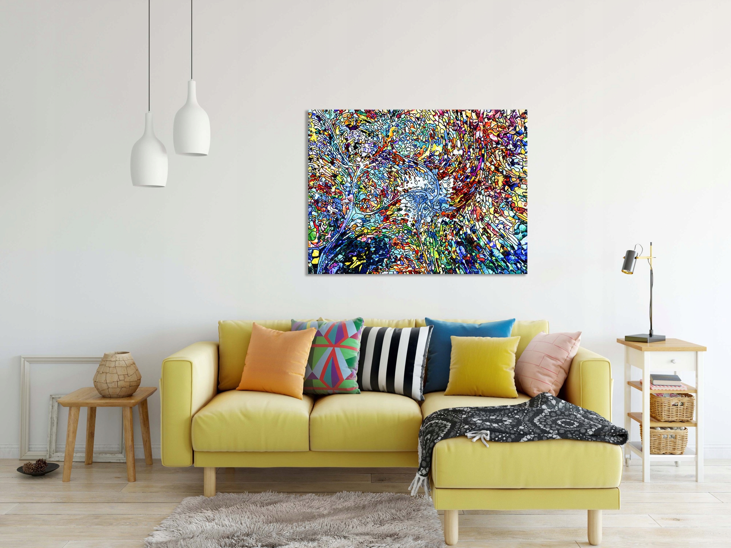 OBRAZ na płótnie ABSTRAKCJA 201657857 120x80 WZORY Wysokość produktu 80 cm