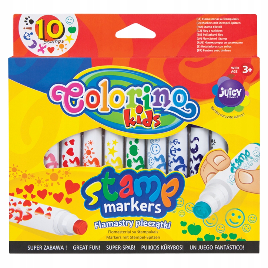 

Flamastry pieczątki 10 wzorów Colorino 34623PTR