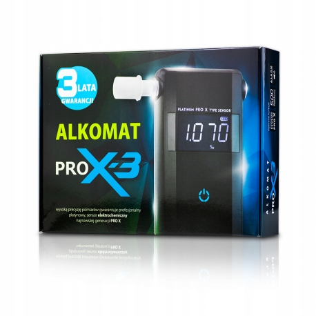 Alkomat PRO-X3 12 miesięcy kalibracji