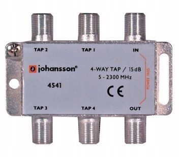 

4 Way Tap Odgałęźnik 4-krotny Johansson 15 dB 4541
