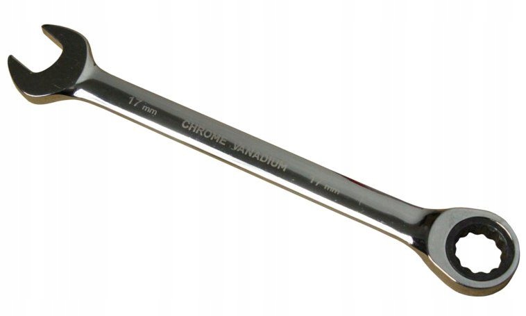 

Klucz płasko-oczkowy z grzechotką 17mm Crv 6140