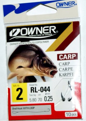 

Przypon Karpiowy Owner hak 2 żyłka 0,25mm