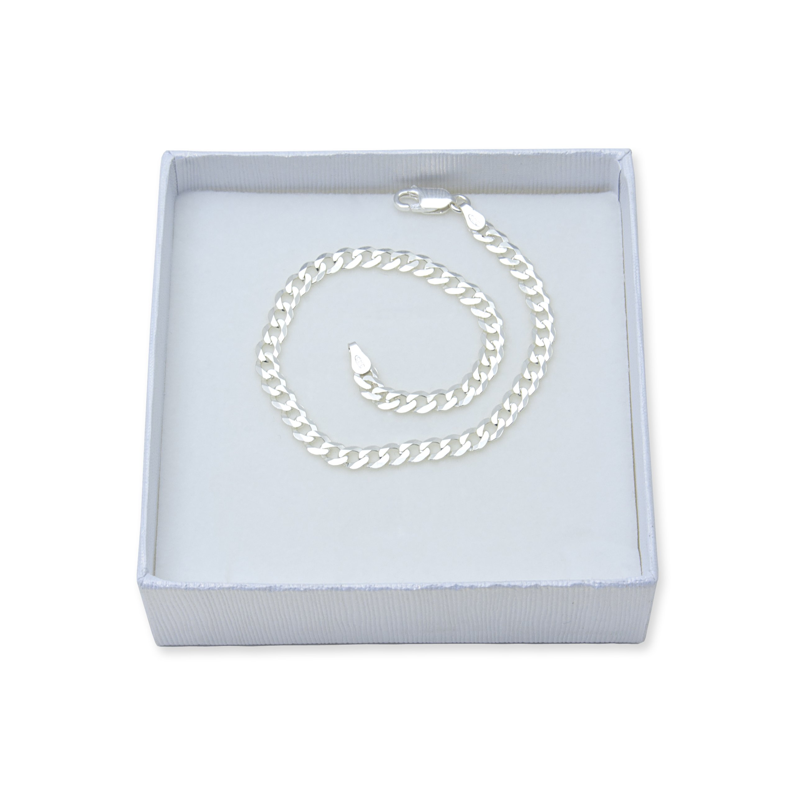 

Bransoletka Srebrna Pancerka 22cm 4,5mm Męska -50%