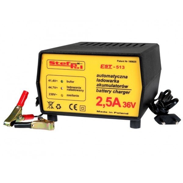 

Prostownik Ładowarka 36V 2.5A EST-513