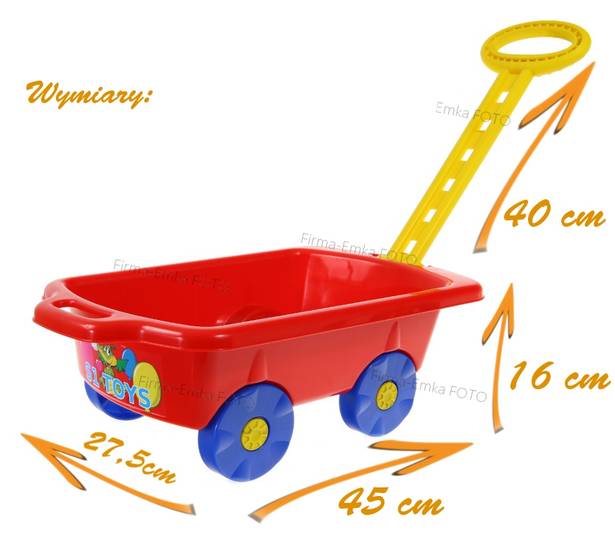 POLSKI Wózek z rączką Taczka do piasku piaskownica Kod producenta 5908258103649