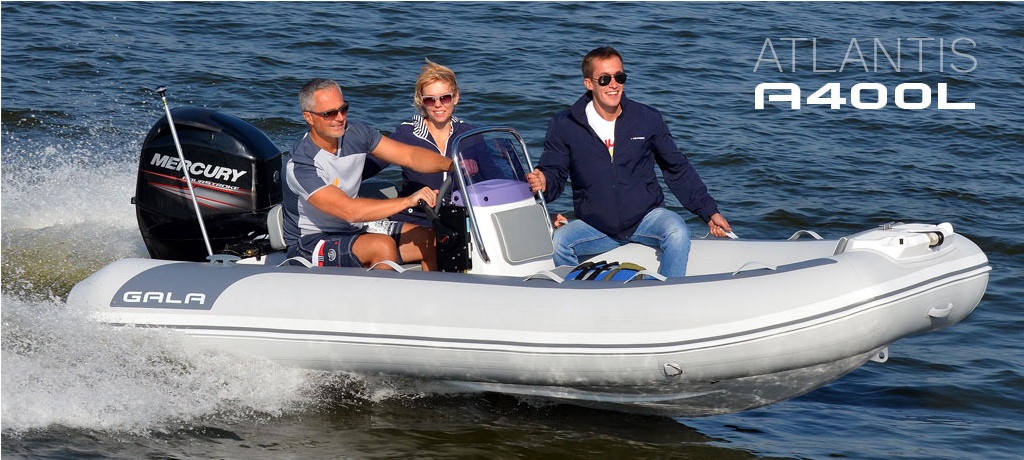RIB Aluminiowy Profesjonalny Łódź Gala ATLANTIS Deluxe A400L Valmex TOKAREX Liczba osób więcej niż 6