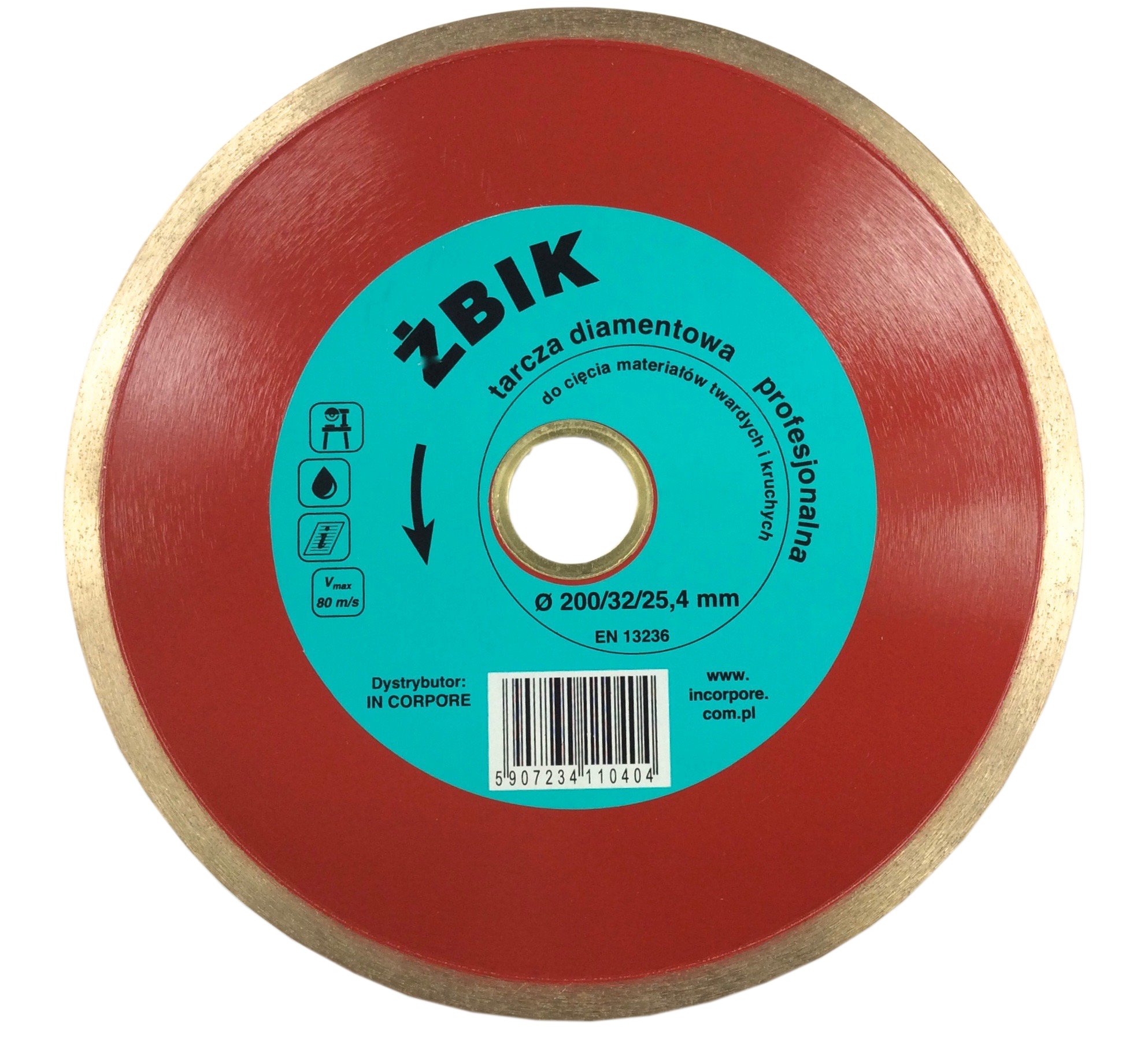 

Tarcza Diamentowa Żbik 250 MM Gres Marmur