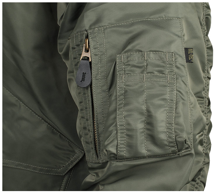 KURTKA MĘSKA WOJSKOWA CWU US AIR FORCE FLYERS WODOODPORNA OLIWKOWA XXL Rozmiar XXL