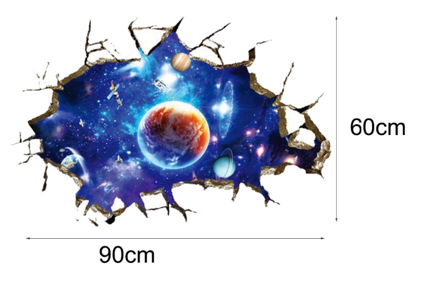 Naklejki ścienne na ścianę 3D KOSMOS PLANETY