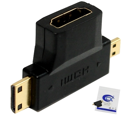 

Adapter Dual Hdmi 2.0 micro mini 2w1 CX-AA105