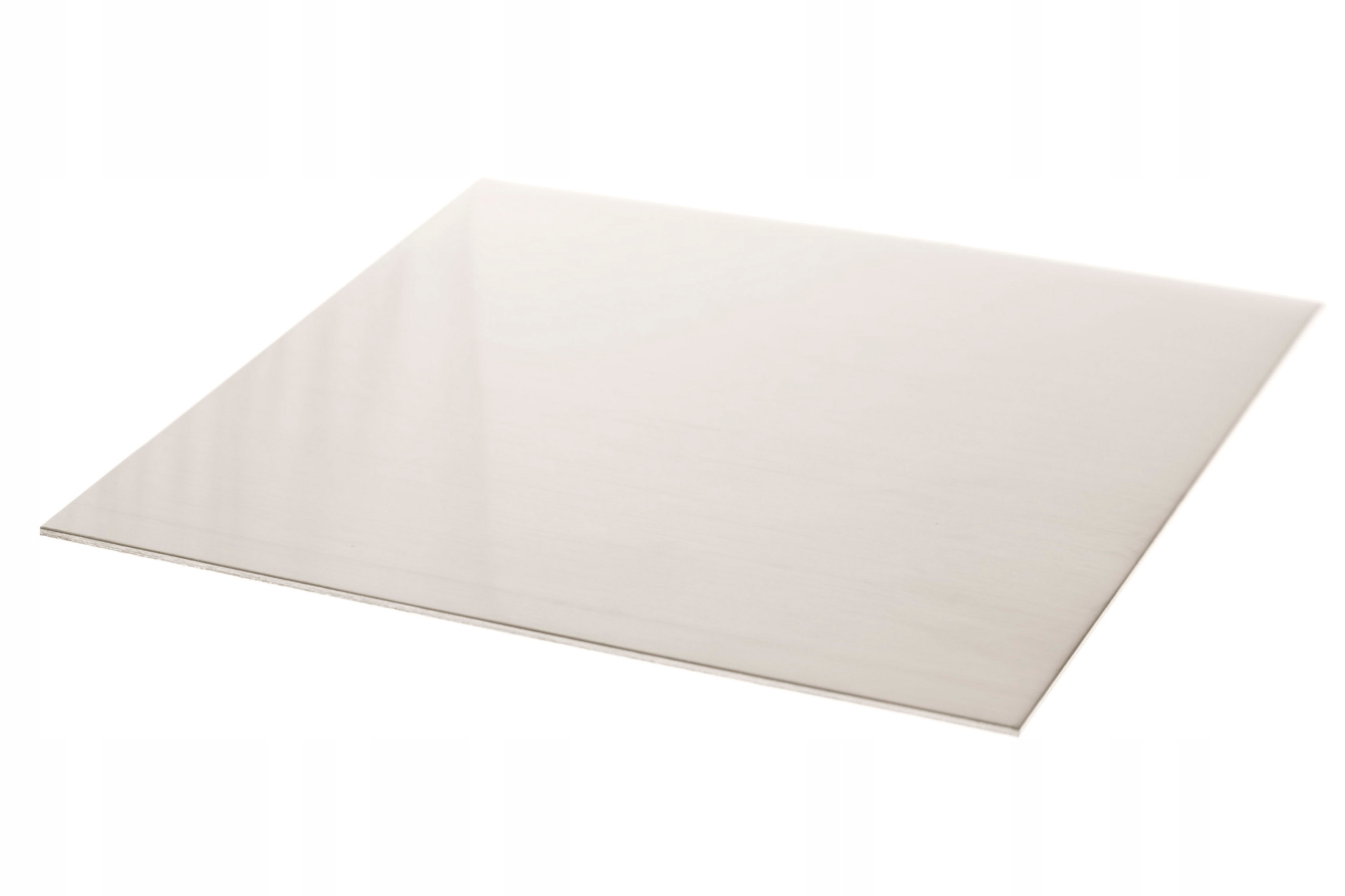 Plech alpaka nový stříbro list 1 mm 25 x 20 cm formát 250 x 200 x 1 mm