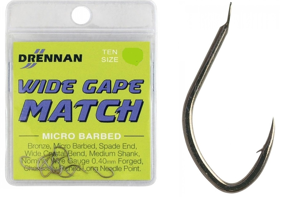 Haczyki Wide Gape Match nr16 Drennan 10szt Ostre