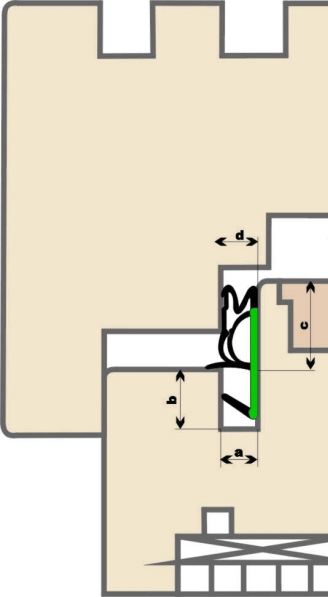 Uszczelka do okien drzwi z drewna DEVENTER SV-12 Marka Deventer